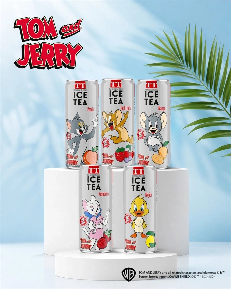 Tom & Jerry TT Ice Tea — the five flavours